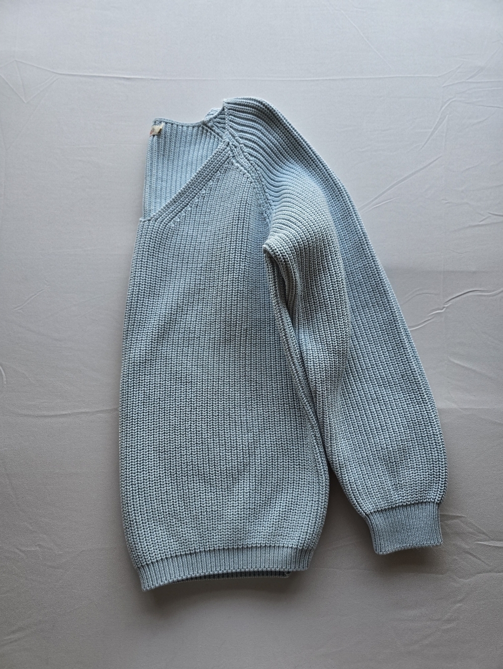 Faherty Claudette Light Blue Sweater Size Large